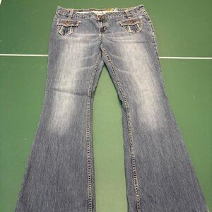 Mudd-clothing Men's Blue and Navy Jeans